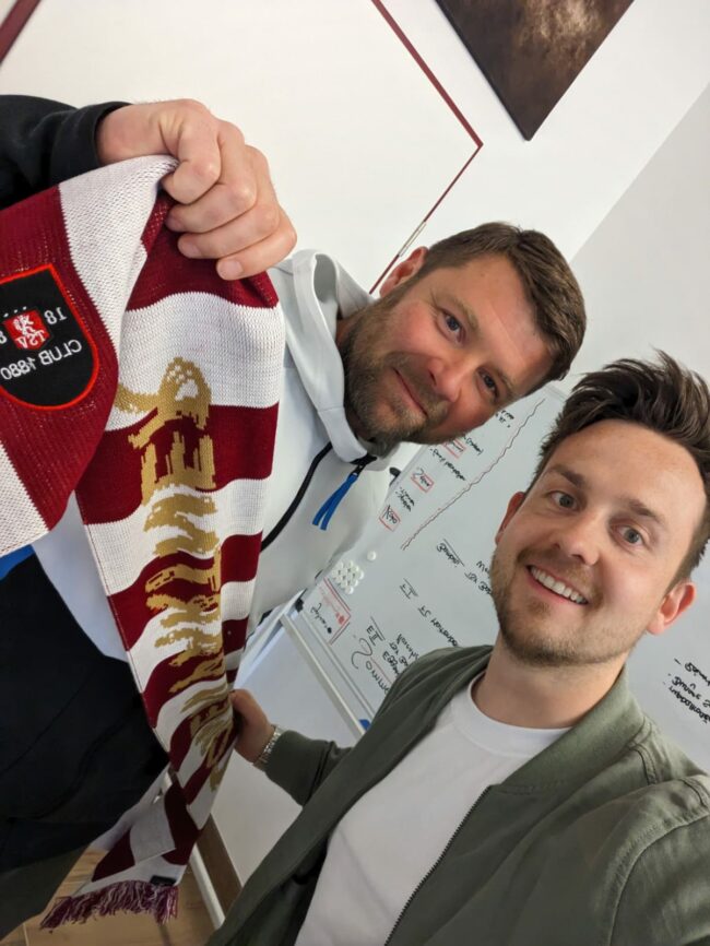 Florian Heller Und Kevin Klammer Unmitt Elbar Nach Der Vertragsverlängerung