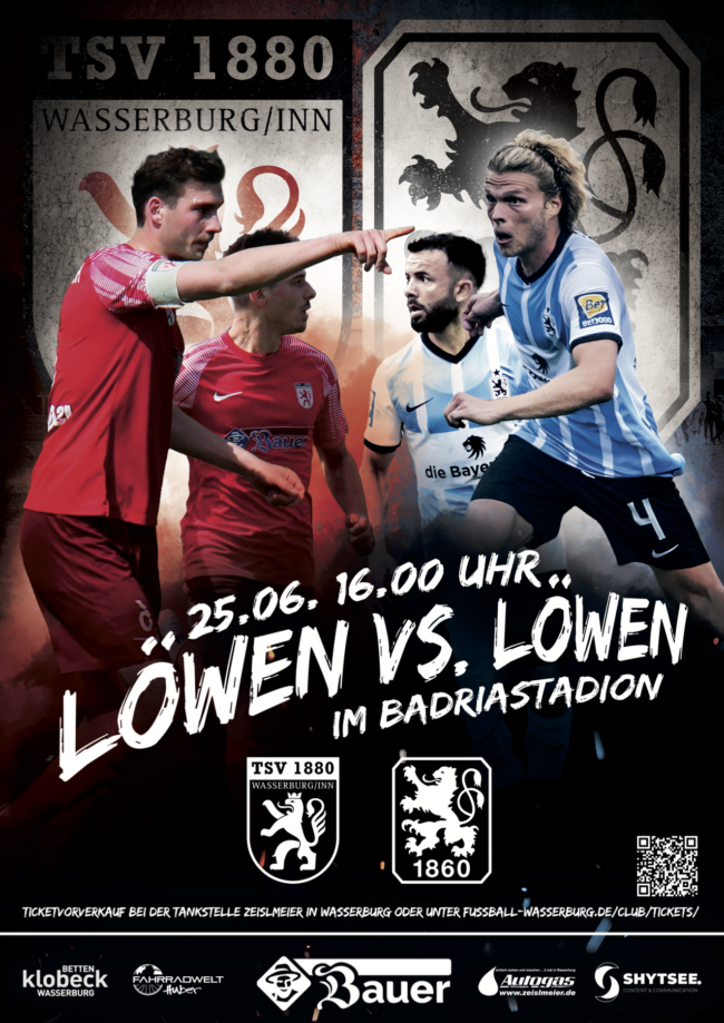 Plakat Loewen Vs Loewen DinA0 DRUCK Ohne Anschnitt